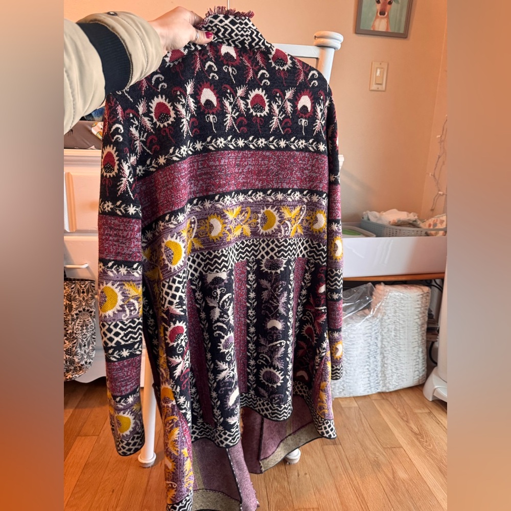 Tigerlily Multicolor Patterned Cotton Cardigan - image 4